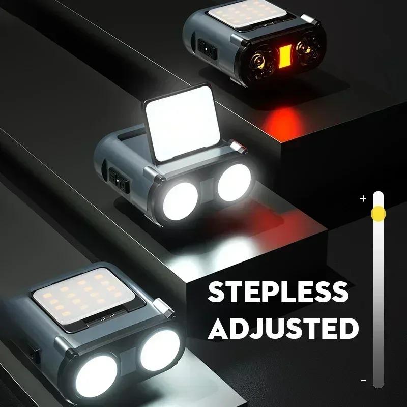 Ultra Bright Rechargeable Headlamp LED Sensor Head Torch Clip on Cap Light Waterproof  Flashlight Outdoor Camping Fishing Lamp