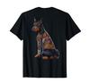 Doberman Dog Traditional Japanese Dragon Tattoo Irezumi T-Shirt