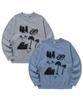 VIDEO JOCKEY Earth-Conquering Cat Sweatshirt [Ash Gray]