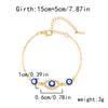 New Fashion Turkish Blue Evil Eye Bracelet For Women Simple Adjustable Lucky Chain Zircon Eye Bracelet Jewelry Birthday Gifts