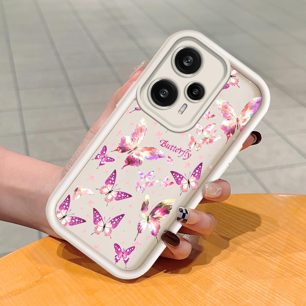 Měkký silikonový čtvercový žebříkový vzor tisku Pouzdro telefonu Plný kryt fotoaparátu Ochranné gumové pouzdro odolné proti nárazům pro Xiaomi Redmi