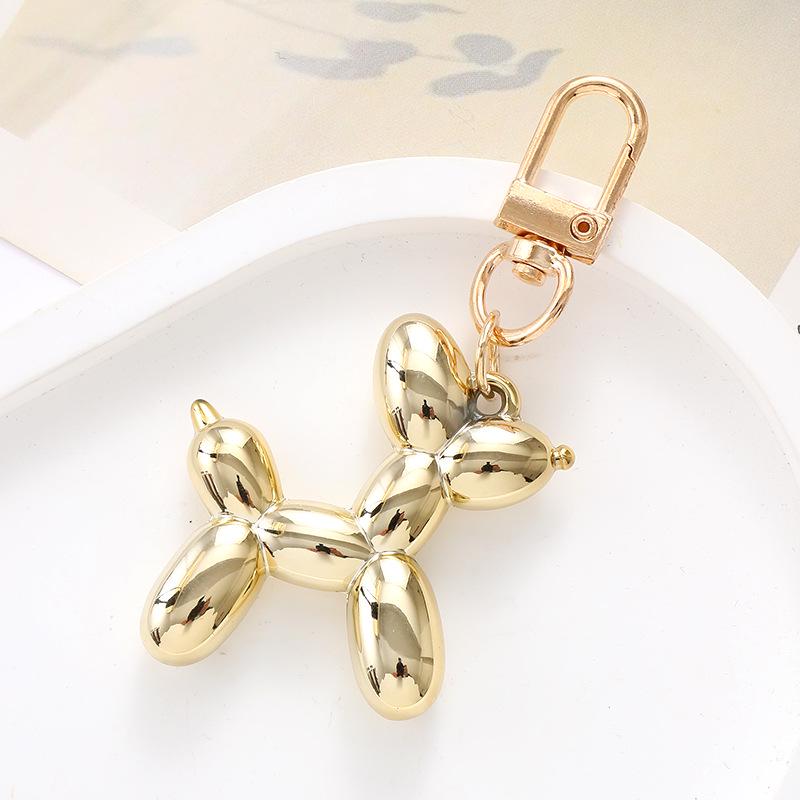 Acrylic Balloon Dog Phone Charm & Keychain - Fashionable Cartoon Puppy Pendant