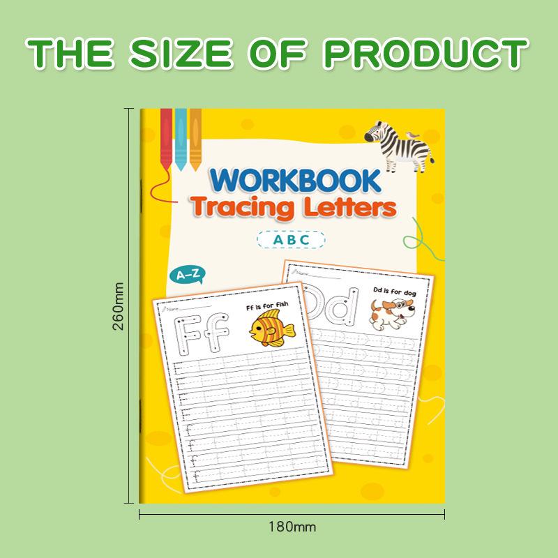 

Primary School Tracing Book: Uppercase & Lowercase Letters for Pen Control & Early Childhood Education Yellow Fish 32 Pages with CE+CPC Certificate