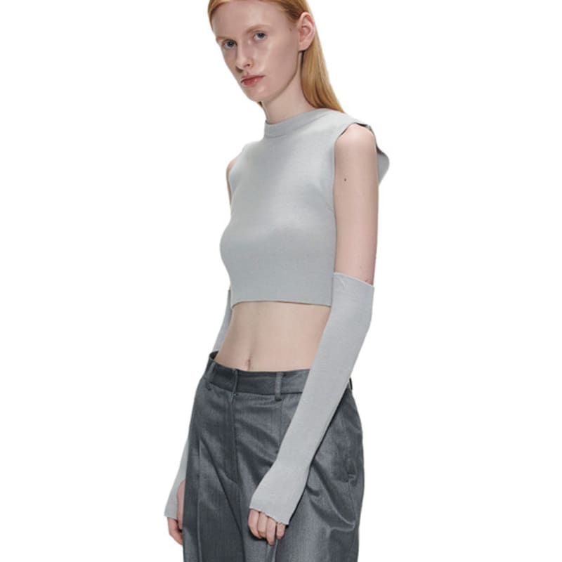 Theballon KNIT SLEEVE WARMER - GRAY