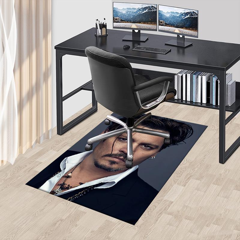Johnny Depp'S Timeless Style Carpet For Playroom Bedroom Living Room Sofa Home Decorkids Game Area Rug Nonslip Floor Mat