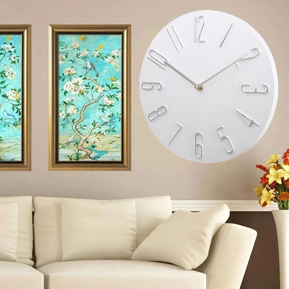 8 Inch Modern Simple Fashion Wall Clock For Bedroom, Study, Living Room Silent Decorative Clock