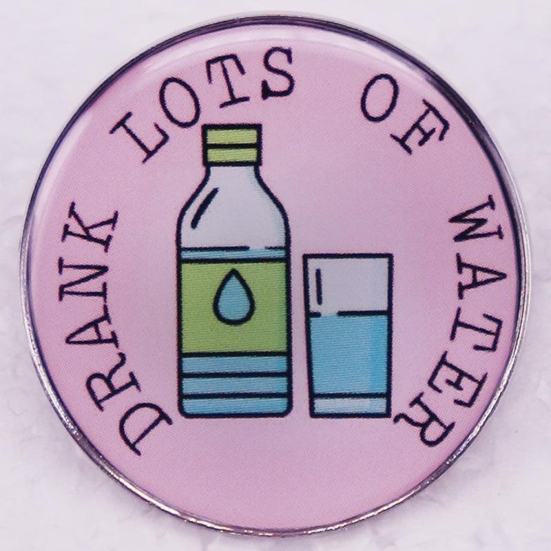 

Hydration Hero Brooch Badge
