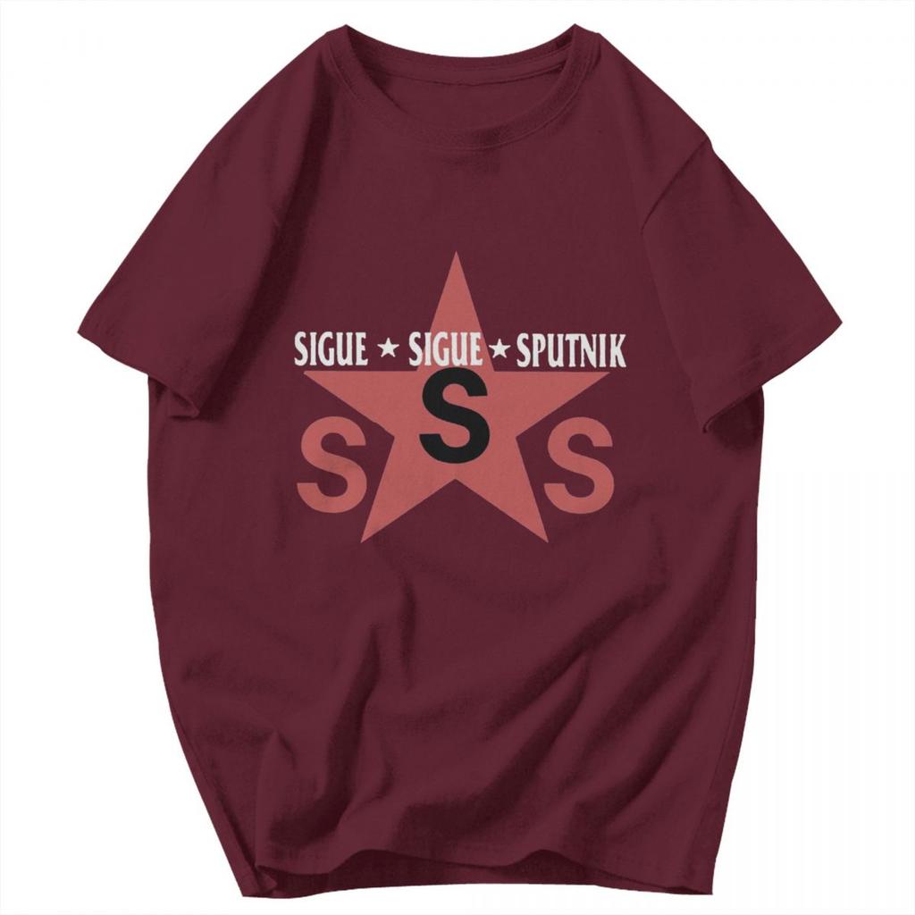 Men T Shirt Sigue Sigue Sputnik 1986 Electronic Band Awesome Pops Y2K Graphic Short Sleeve Unisex Tops T Shirts