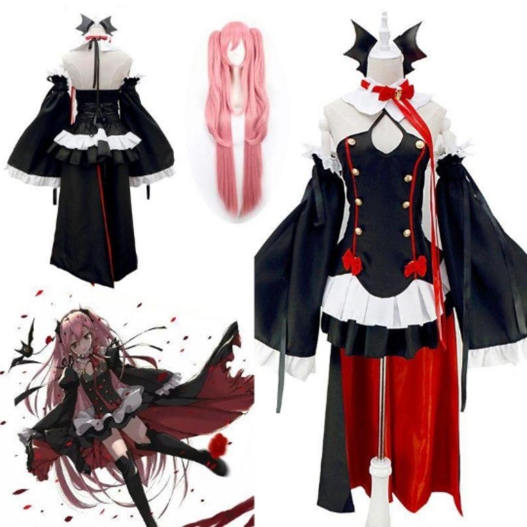 Anime Seraph of the end Krul Tepes Cosplay LolitaDress Vampire Costume Uniform