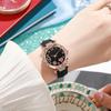2 pieces and 1 piece cute, fashionable, elegant, sparkling rhinestone PU leather watch for ladies