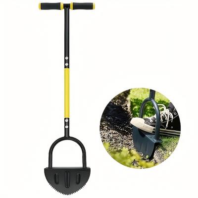 Manual Half-Moon Shaped Lawn Edger with Serrated Edge, Handheld Grass Trimmer, Garden Tool|Serrated Edge Tool, Lawn Edging Tool
