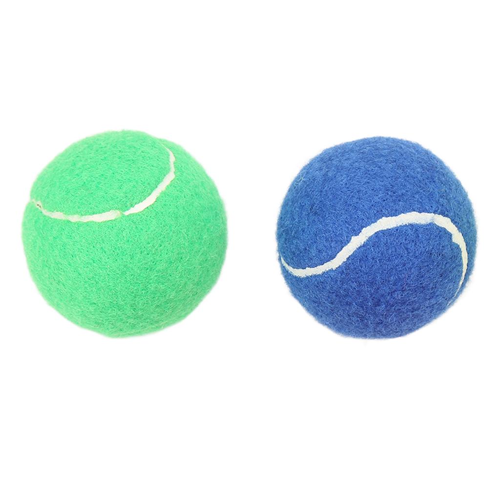 6Pcs Tennis Training Balls Multicolor Cashmere and Rubber Tennis Ball Set for Clubs Youth Training