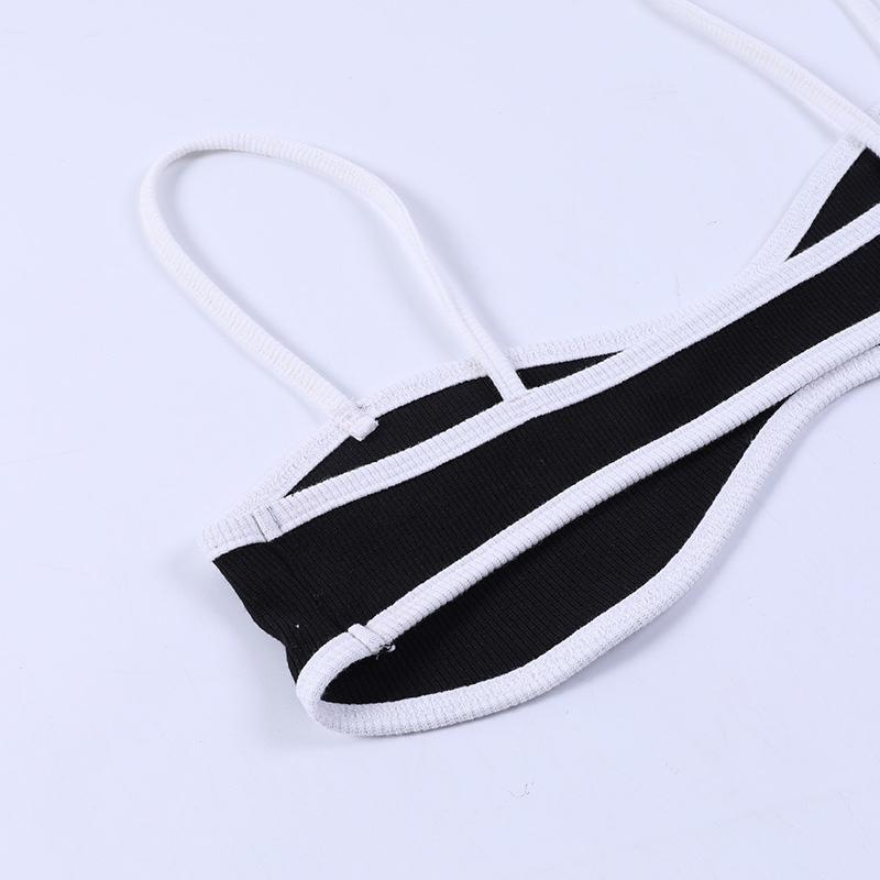 Ultra-short Two-string Crop Top Fashionable Glamour Colors 2024 for Women