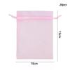 Pink Organza Jewelry Pouches 10/50PCS S/M/L Drawstring Sheer Bags for Wedding Favors Gift Candy Packaging