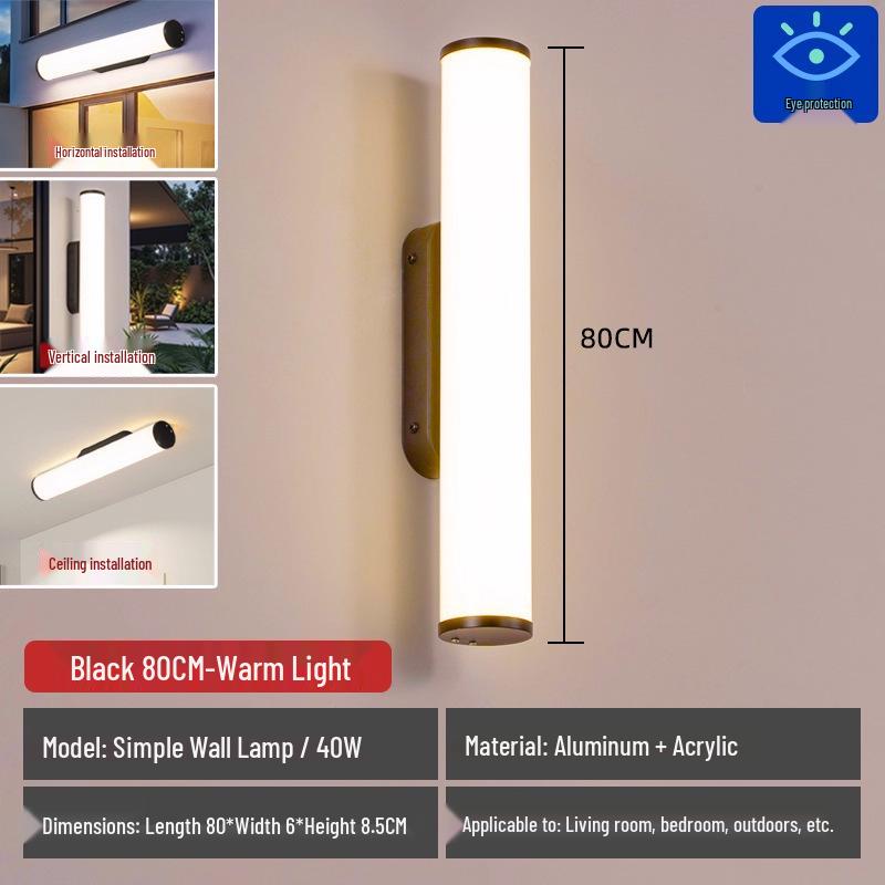 Super Bright LED Wall Lamp for Living Room, Bedroom, Balcony, Front Door, and Bathroom Mirror