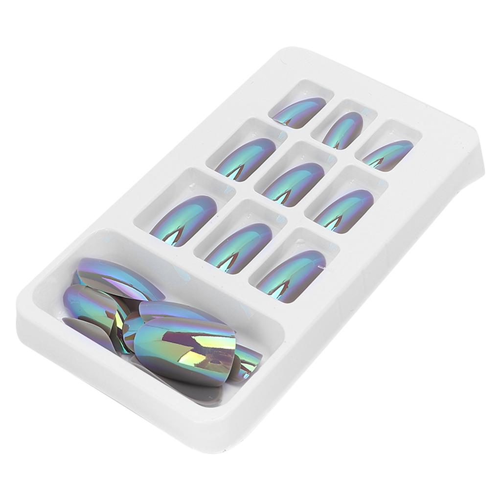 24pcs Fashionable Fake Nails Detachable Bright Color False Nail Patch Full Cover Nail Art Tips06