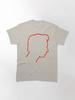 Depeche Mode Alan Wilder Recoil Profile Red Outline Black Background Classic T-Shirt