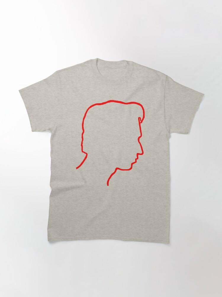 Depeche Mode Alan Wilder Recoil Profile Red Outline Black Background Classic T-Shirt