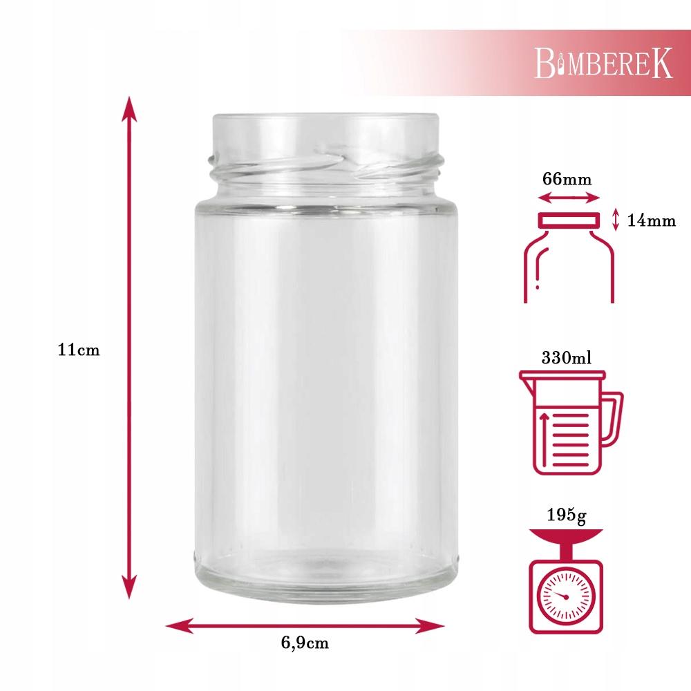 ATENA jar 330ML + HIGH LID FI66 JAM HONEY CANDLES WEDDING