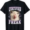 Zertifizierter Freak frisst Zement Verfluchte Katze Lustige Katzen Meme Humor T-Shirt(7)