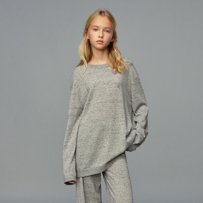 

ELLE KIDS Girls Linen Blend Knit Top 140