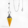 Crystal Amethyst Citrine Resin Pendant With Hexagonal Shape For Fashion Jewelry Accessories