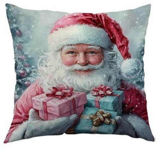 

Новый мятно-зеленый фантазийный рождественский наволочка Зимний рождественский лось Праздничное украшение Дом 45*45cm