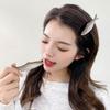 Lovely Creative Dried Fish Keychain Keyring Funny Salted Fish Hairpin Hair Clip