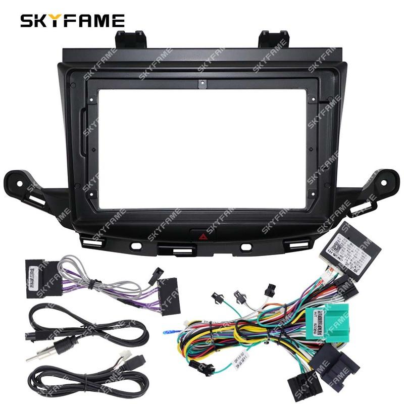 SKYFAME Car Frame Fascia Adapter Decoder Android Radio Dash Fitting Panel Kit For Buick Verano GS Opel Astra K Crossland