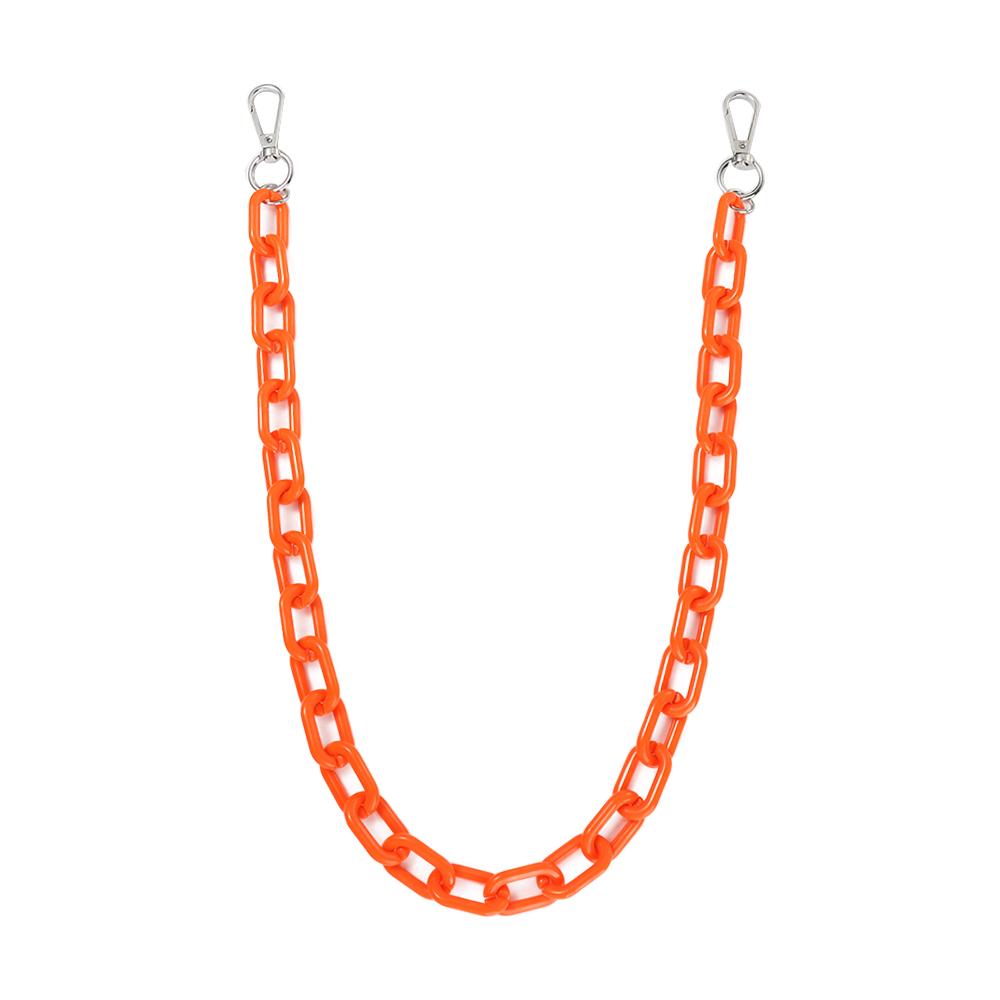 Fluorescent Hip Hop Clothes Decoration Women Acrylic Chains Plastic Belts Punk Style Waist Chains Pants Chains Double Layer
