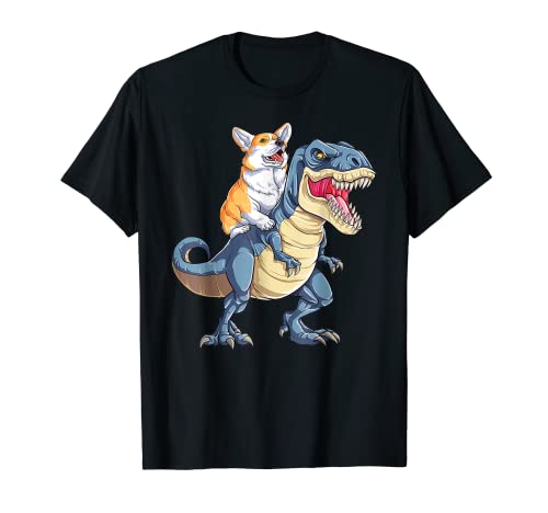Corgi and Dinosaur Dog Lover Dog Lover Dog Owner Dog Lover Funny Cute Dog Corgi T-shirt
