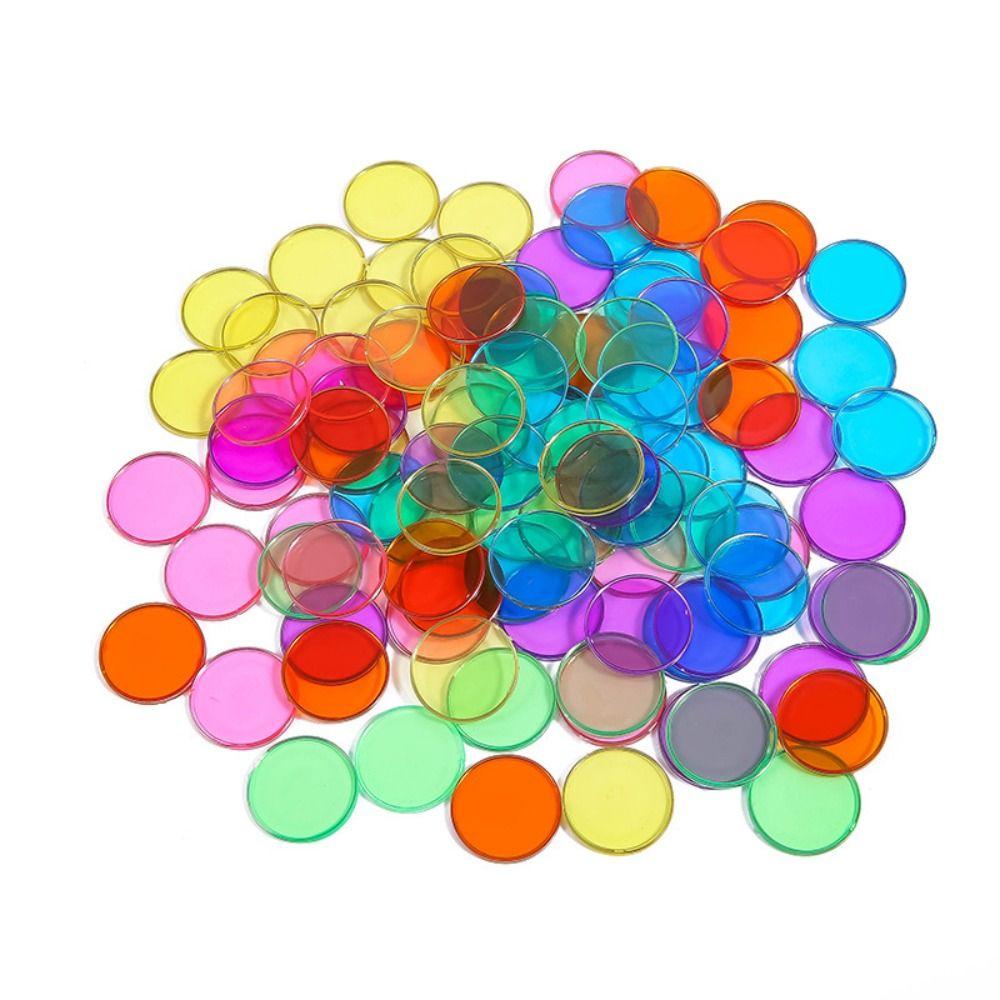 101PCS Color Counting Magnetic Colorful Chips Science Toys Magnetic Teaching AIDS Toy Children Kids