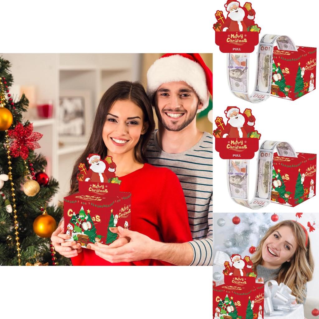 Red Santa Christmas Party Decoration Box With Paper Material For Festive Gift Storage