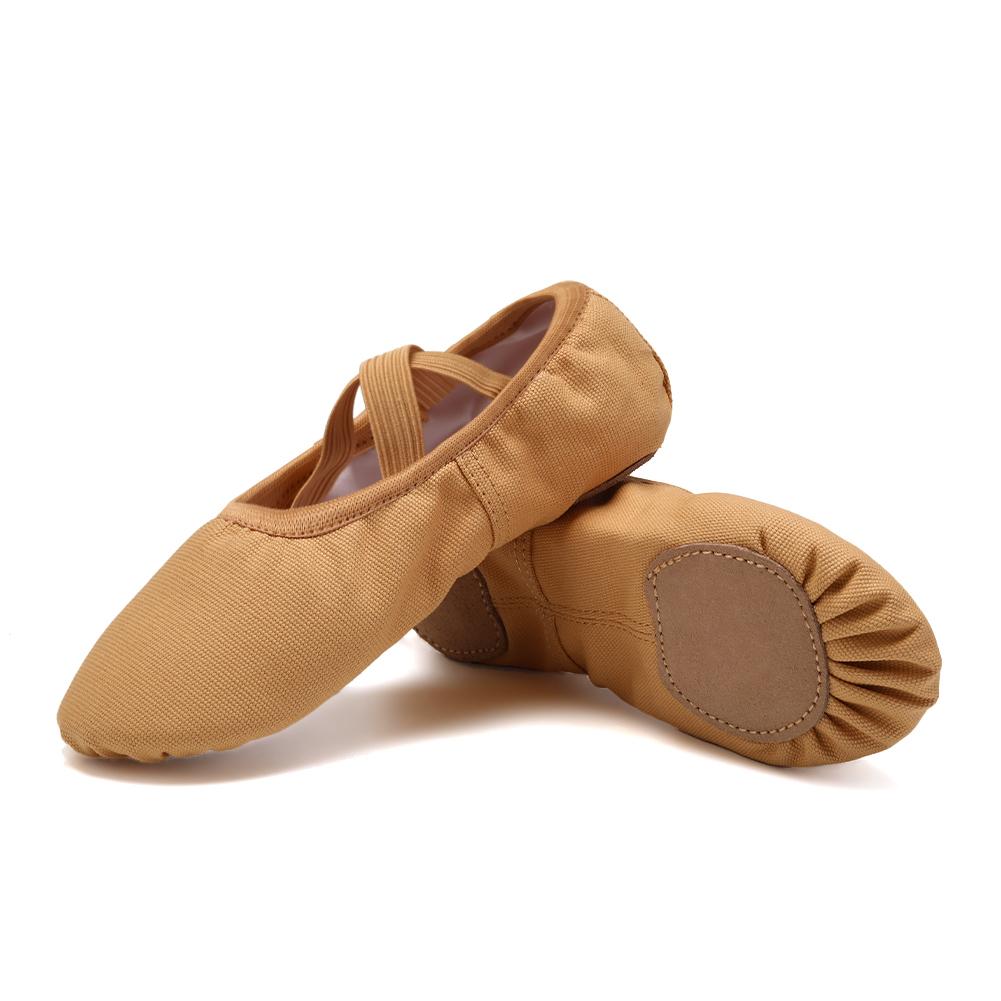Girls Women Ballet Slippers Ballet Shoes Adult Split Sole Gymnastics Training Shoes Canvas Soft Kids Ballerina Dance Shoes