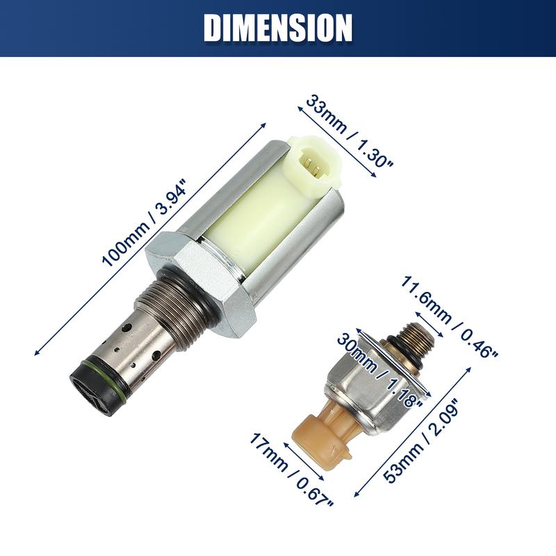 UXCELL 6.0L Fuel Injector Pressure Regulator & ICP Sensor for Ford 5C3Z-9C968-CA