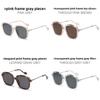 Fashion Square Sunglasses For Women Men Uv400 Protection With Pink Pc Lenses For Outdoor Travel