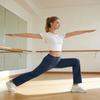 Pantaloni da Yoga Dritti da Donna con Vita Elastica Tessuto Stretch Comodo per l'Uso Quotidiano e l'Esercizio