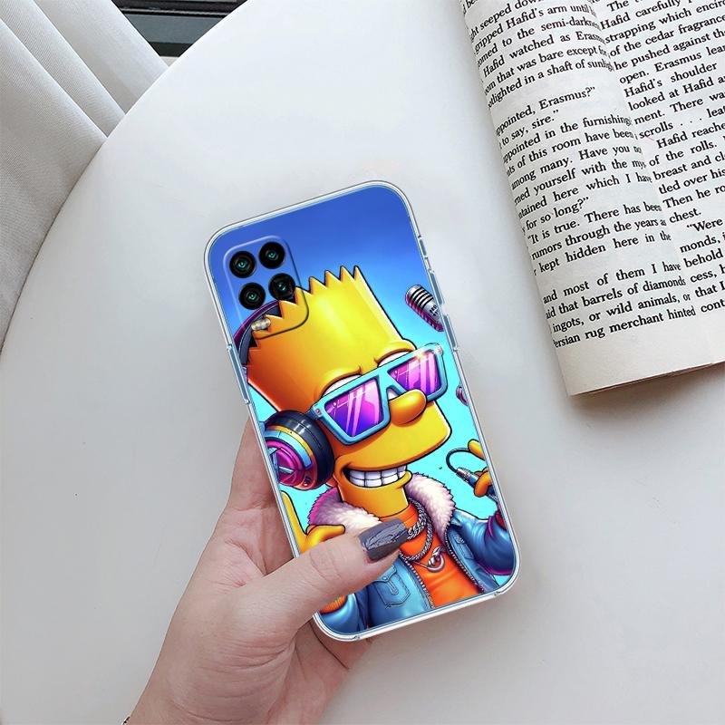 S-Simpsons-Art Transparent Phone Case for Motorola Moto G7 G8 G9 G84 G85 G73 G24 G15 Z2 Play Power Plus