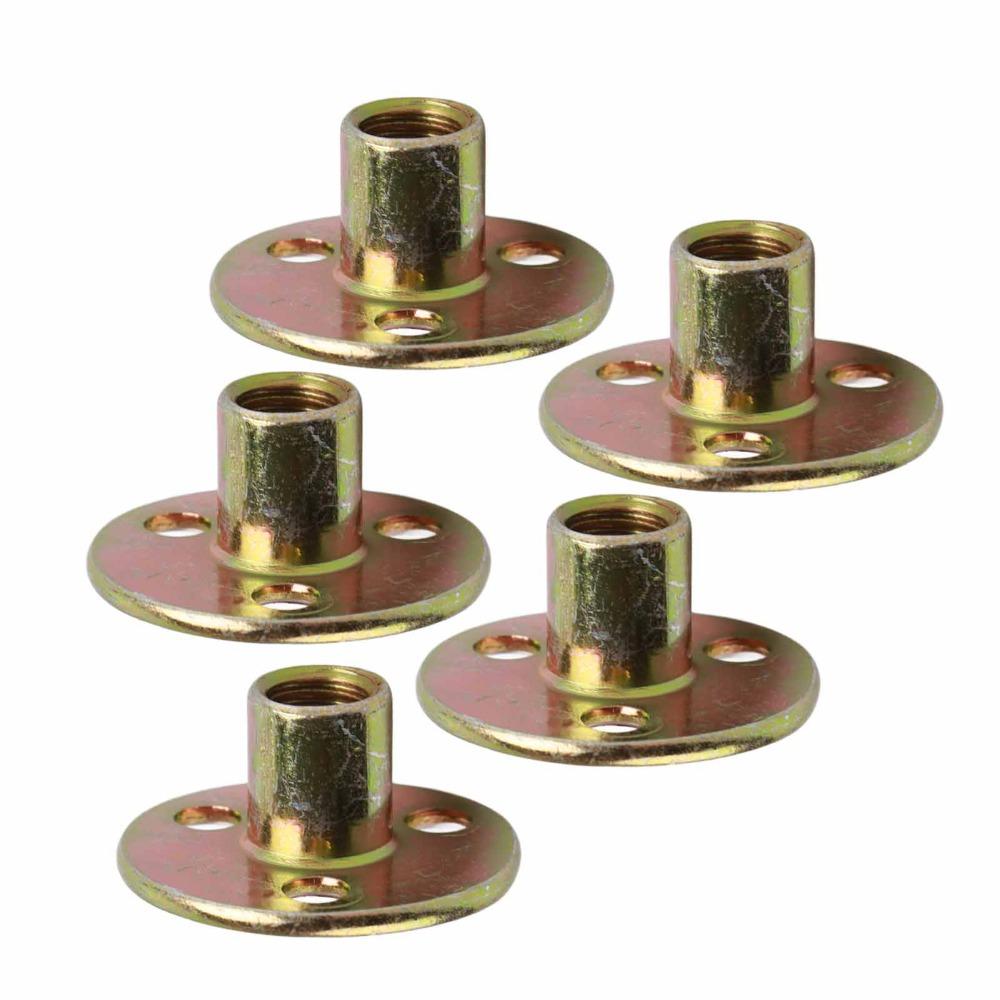 10 pièces M6 / M8 / M10 Filetage Écrou en T / Écrou T Type à Visser Filetage Femelle Trou de Clou Écrou en T Acier Carbone Bride Insert Écrou