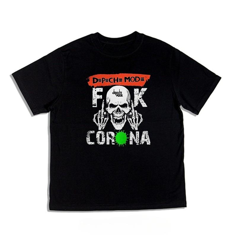 

Rock Band Depeche Modes Trendy Tshirt with Cotton Fabric Loose Roundneck Short Sleeves Washed and Distressed Finish 4XL