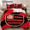 Flamengo logo Vzor Povlečení Přikrývka Sada Povlak na přikrývku Povlak na polštář Domácí dekorace Dárek k narozeninám (1 * povlak na peřinu + 2 * povlak na polštář, bez jádra)