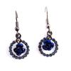 Les Trésors De Lily [J6756] - Blue 'Rosa Romantica' Designer Earrings