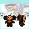 Soft And Cuddly Cheburashka Plush Toy With Music Feature In Deep Green Color