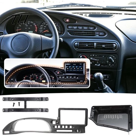 Black Matte Interior Radio Console 9 Inch Car Fascia Dash Kit for NIVA 2009-2020 LADA Vehicle Navigation Upgrade Accessories TRAVEL2020+ LHD,