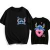 Hip Hop Shirt EU Size Unisex Disney Lilo Stitch Cartoon T Shirt Stitch Cute Manga T-shirt Y2k Graphic Tshirt Top Tees Clothes