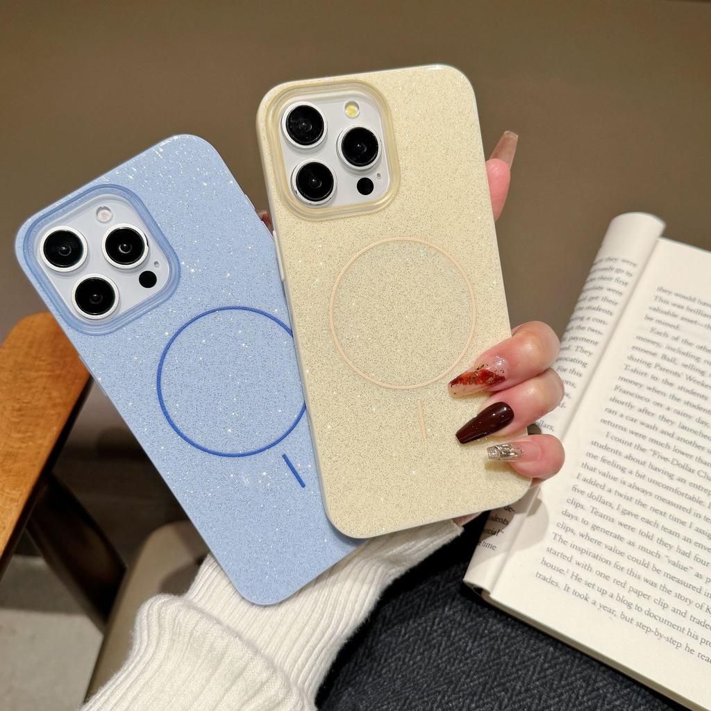 High Value Bright Glitter Light Luxury Fashion Magnetic Suction Solid Color Simple for Apple 11 Mobile Phone Case 11/11/11