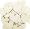 100 Wooden Core Blank Slices for Christmas, Wedding, Valentine's Day Ornaments - Perfect for DIY Woodworking