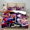 Into The Spider-verse 3-teiliges Bettwäsche-Set, Ideal für 1 Bettbezug und 2 Kissenbezüge, Perfekt als Geschenk für Fans, Ideal für Schlafzimmer, Studentenwohnheim