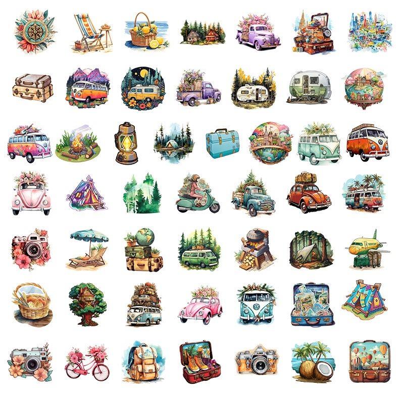 

1set Small Fresh Stickers Cartoon Decorative Stickers