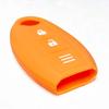 [IKT] Silicone Cover for Nissan Car Intelligent Key 2 Buttons Orange / Notebook /